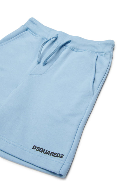 Cotton Jersey Shorts for Kids Dsquared Kid