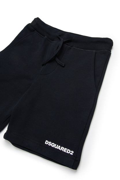 Cotton Jersey Shorts for Kids Dsquared Kid