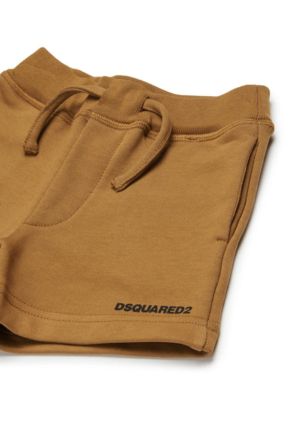 Cotton Jersey Shorts for Kids Dsquared Kid