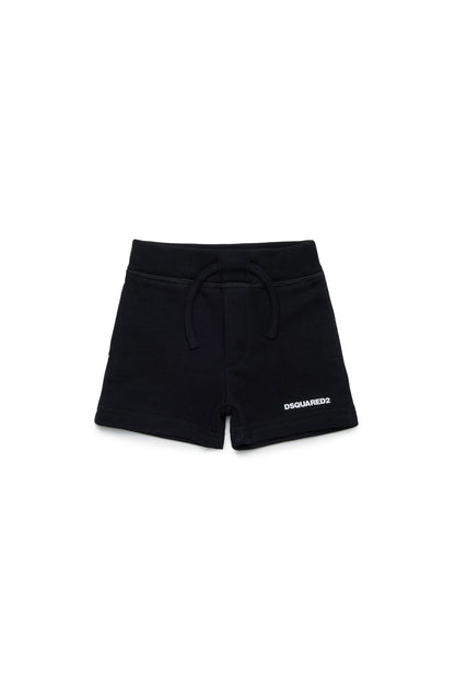 Cotton Jersey Shorts for Kids Dsquared Kid