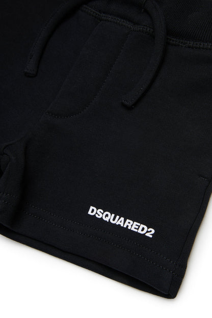 Cotton Jersey Shorts for Kids Dsquared Kid