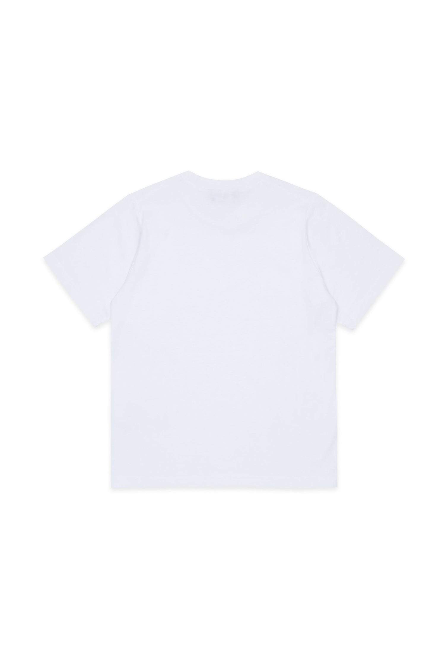 White Cotton Slouch Fit T-Shirt for Kids Dsquared Kid