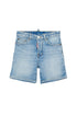 Light Wash Denim Shorts for Kids Dsquared Kid