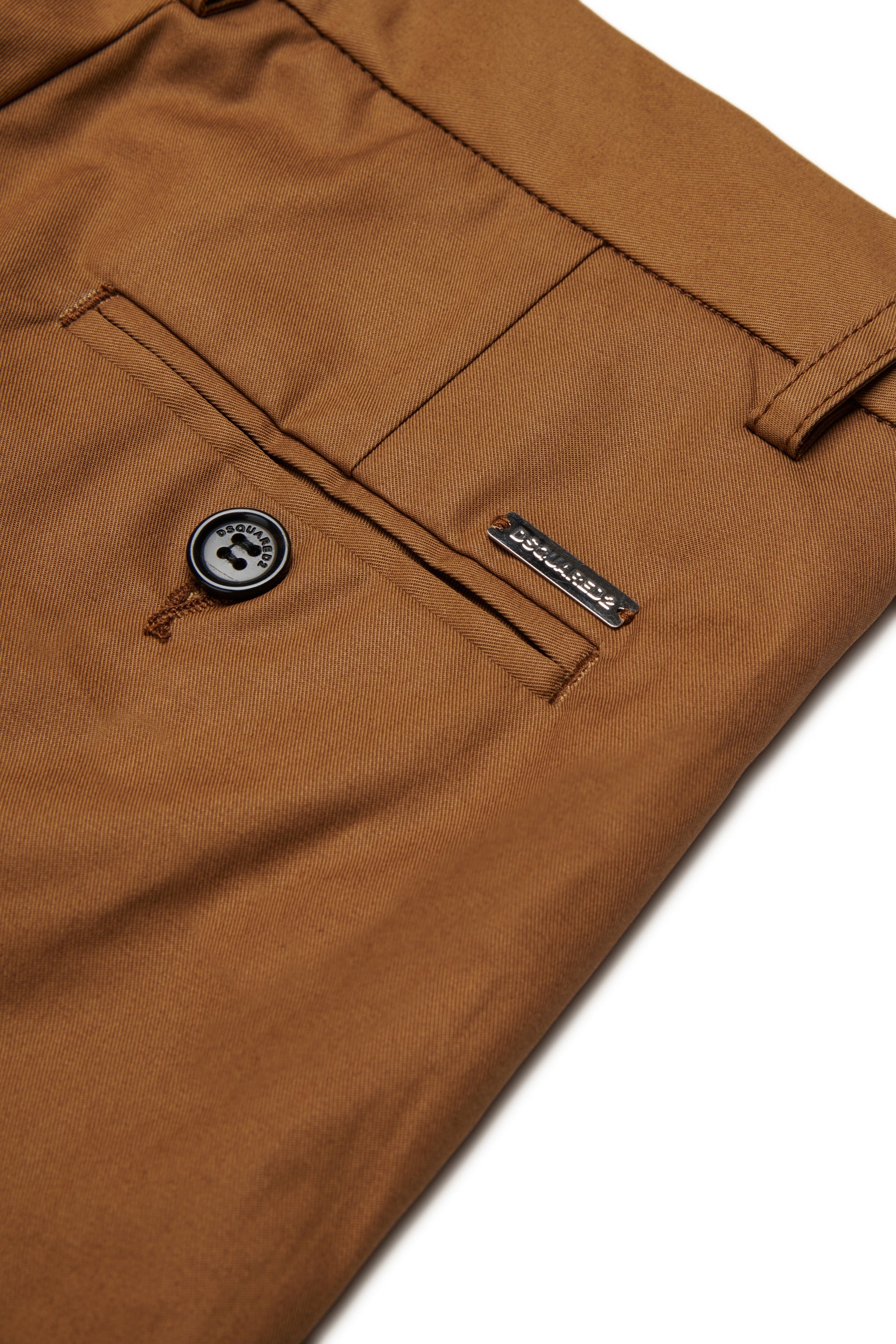 Cotton Tailored Trousers for Kids Dsquared Kid