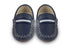 Navy Leather Loafers Oscars For Kids