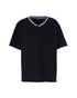 V-Neck T-Shirt with Contrast Trim Emporio Armani