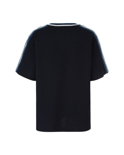 V-Neck T-Shirt with Contrast Trim Emporio Armani