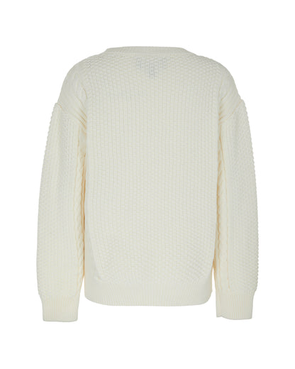 Cable-Knit Crewneck Pullover Emporio Armani