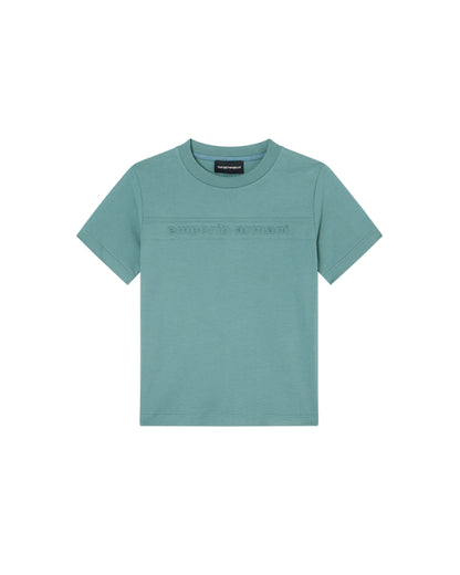Comfort-Fit Cotton Jersey T-Shirt with Embossed Logo Emporio Armani