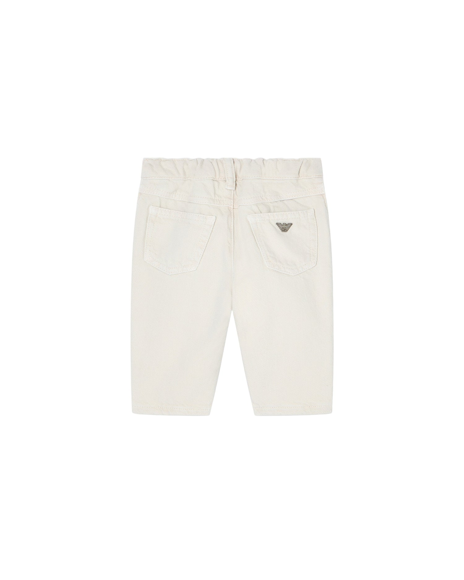 Cotton Drill Five-Pocket Jeans with Elasticated Back Waist Emporio Armani
