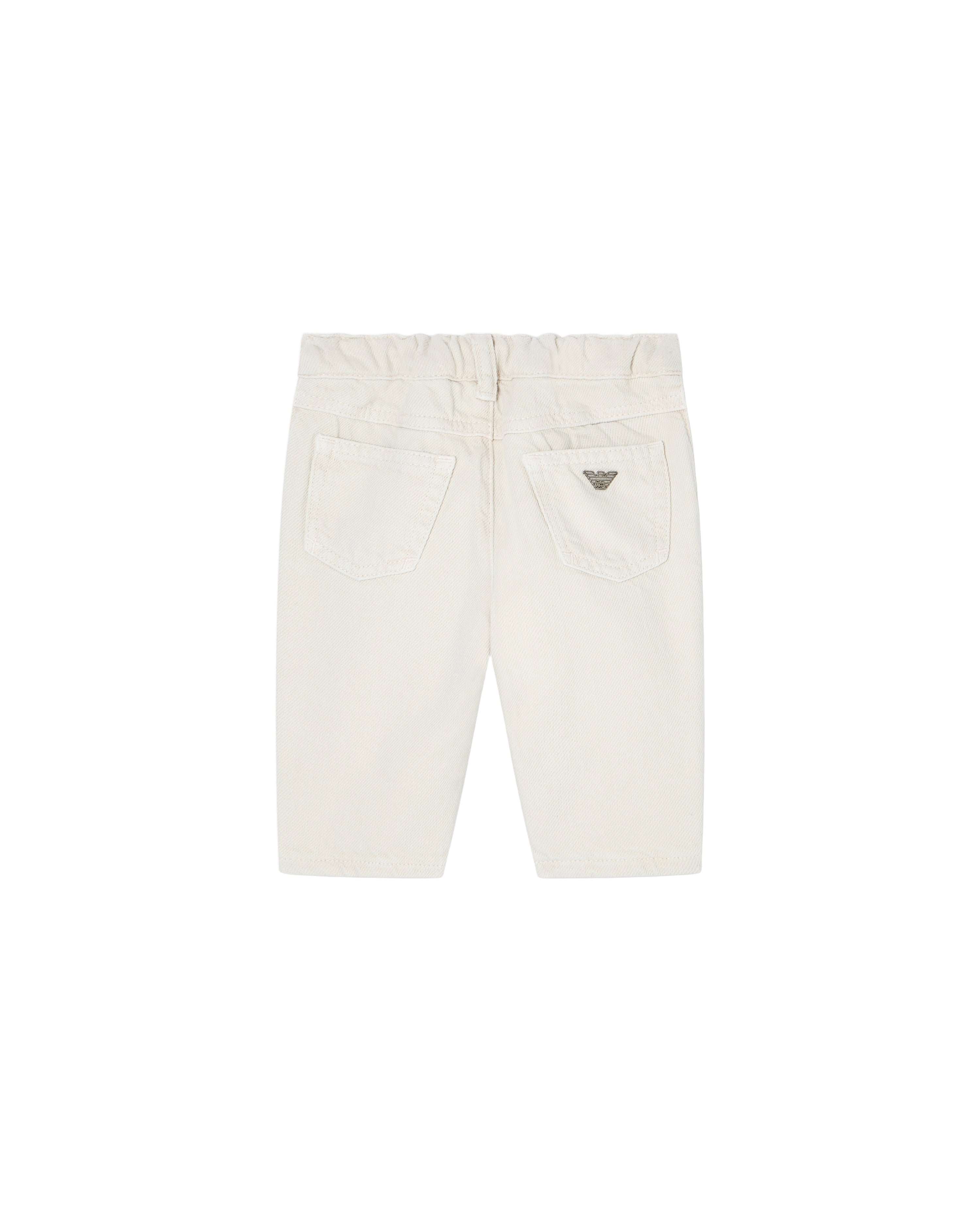 Cotton Drill Five-Pocket Jeans with Elasticated Back Waist Emporio Armani