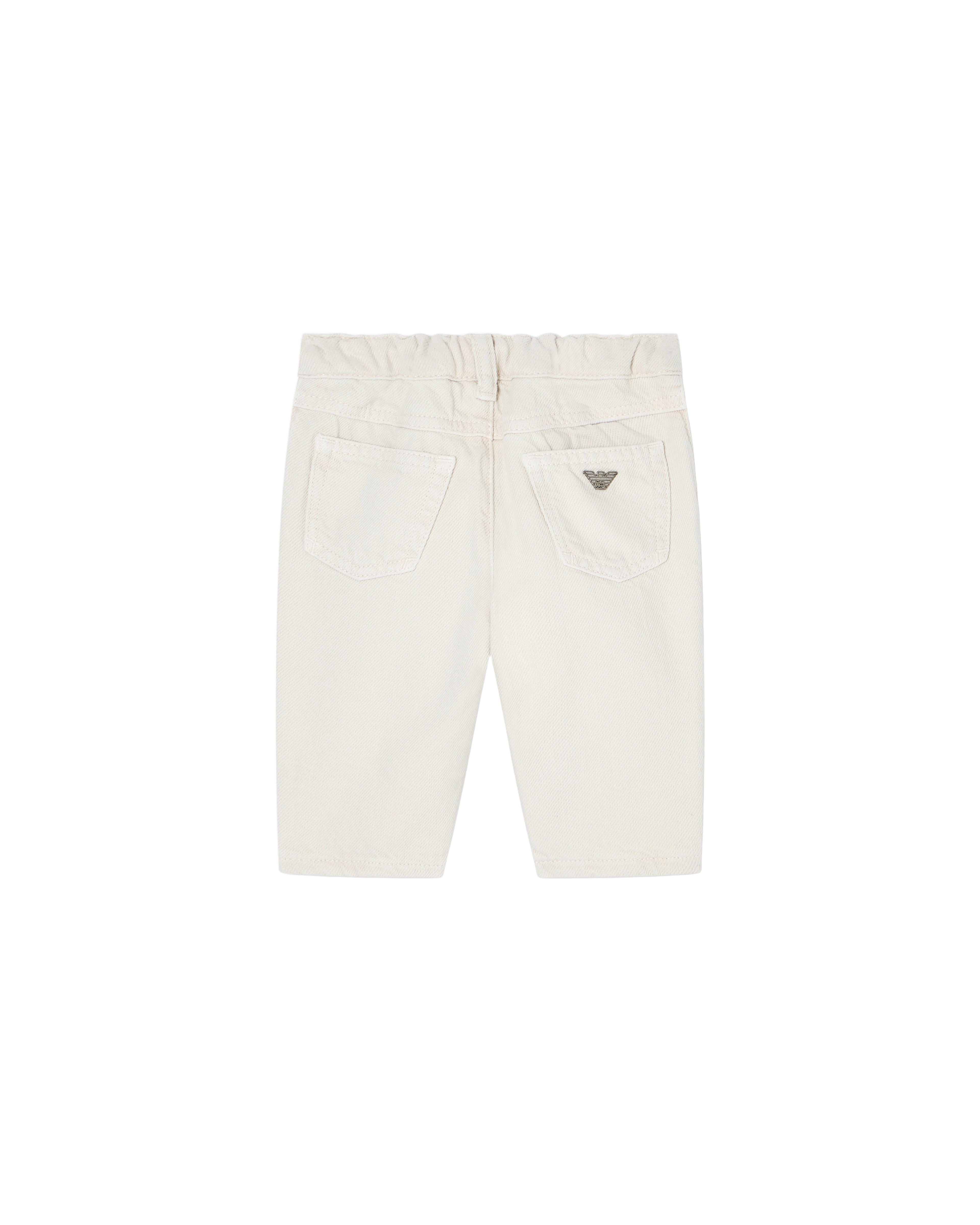 Cotton Drill Five-Pocket Jeans with Elasticated Back Waist Emporio Armani