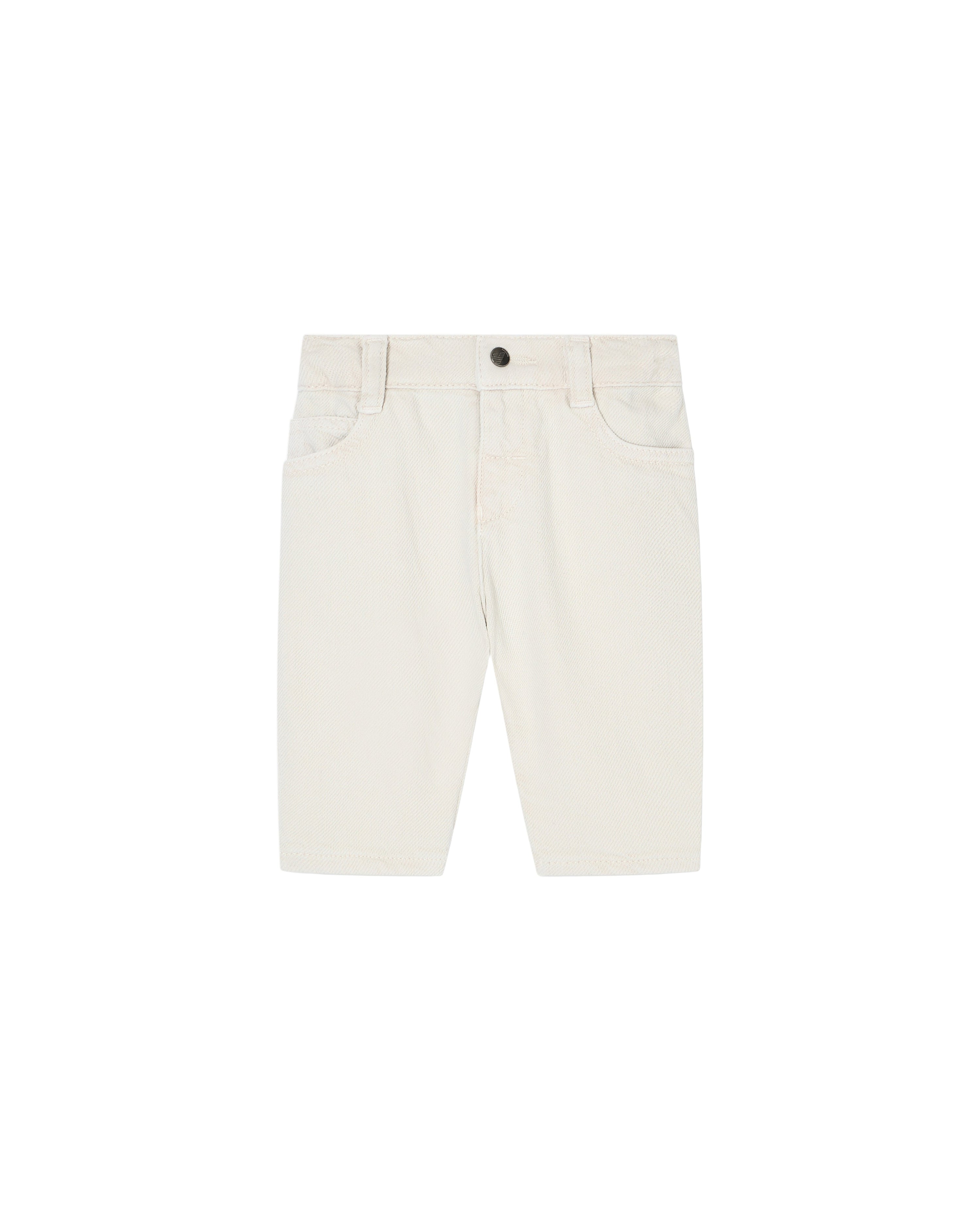 Cotton Drill Five-Pocket Jeans with Elasticated Back Waist Emporio Armani