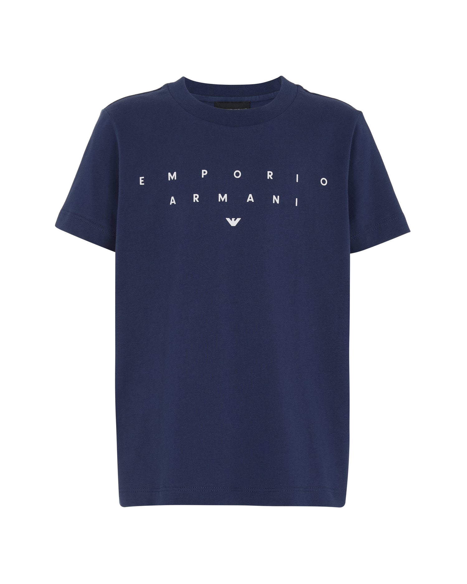 Three-Pack Cotton Jersey T-Shirts with Contrasting Logo Print Emporio Armani