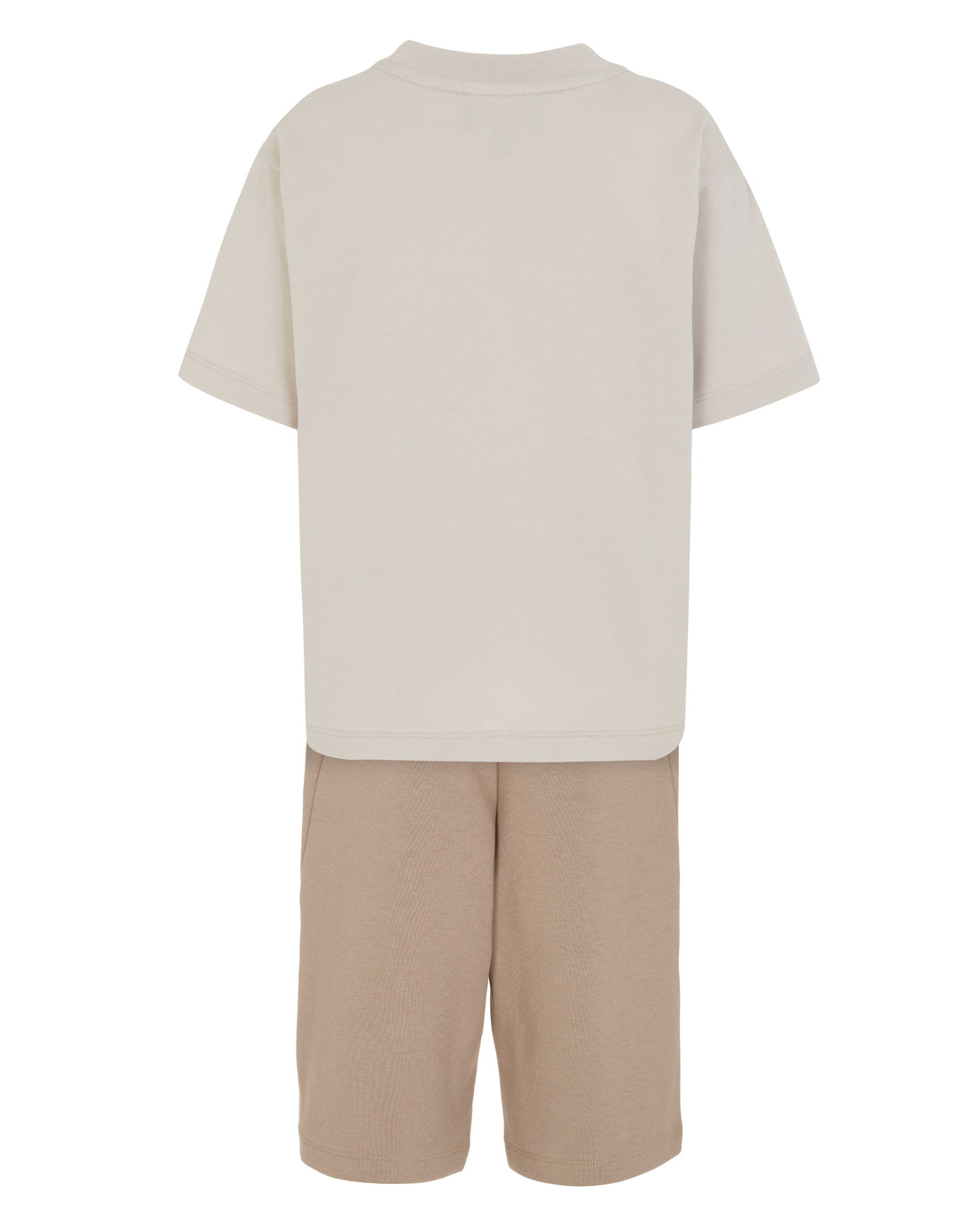 Studded Pocket Tee &amp; Pull-On Shorts Set Emporio Armani