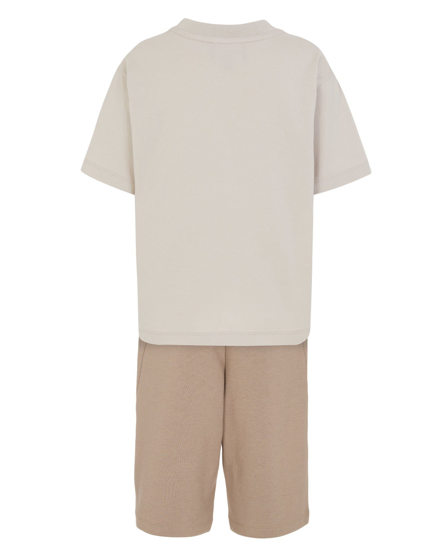 Studded Pocket Tee &amp; Pull-On Shorts Set Emporio Armani