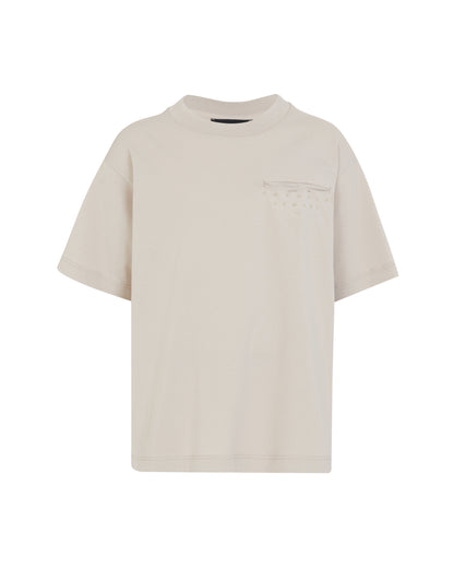 Studded Pocket Tee &amp; Pull-On Shorts Set Emporio Armani