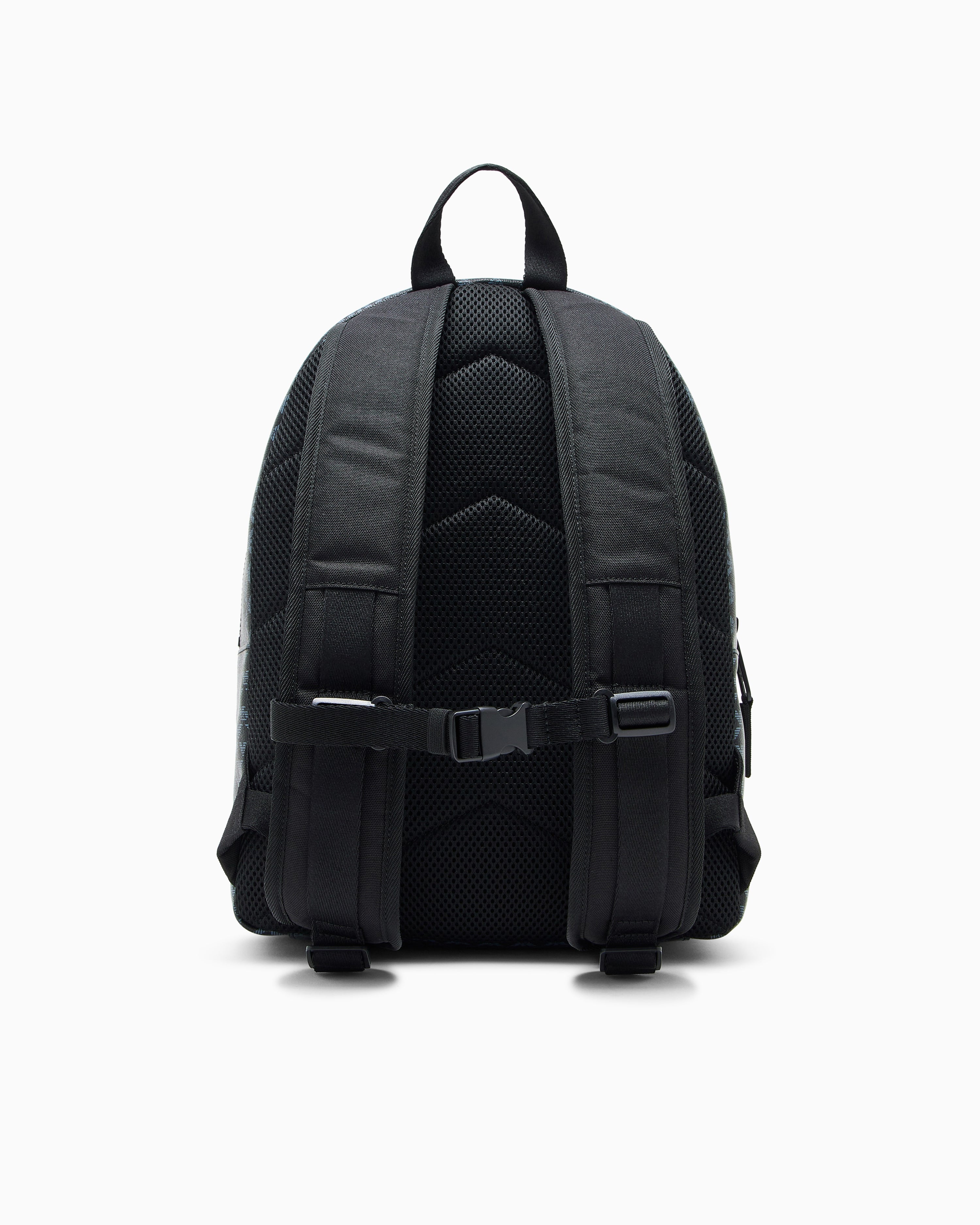 Emporio Armani Backpack - Black/Eagle Celeste