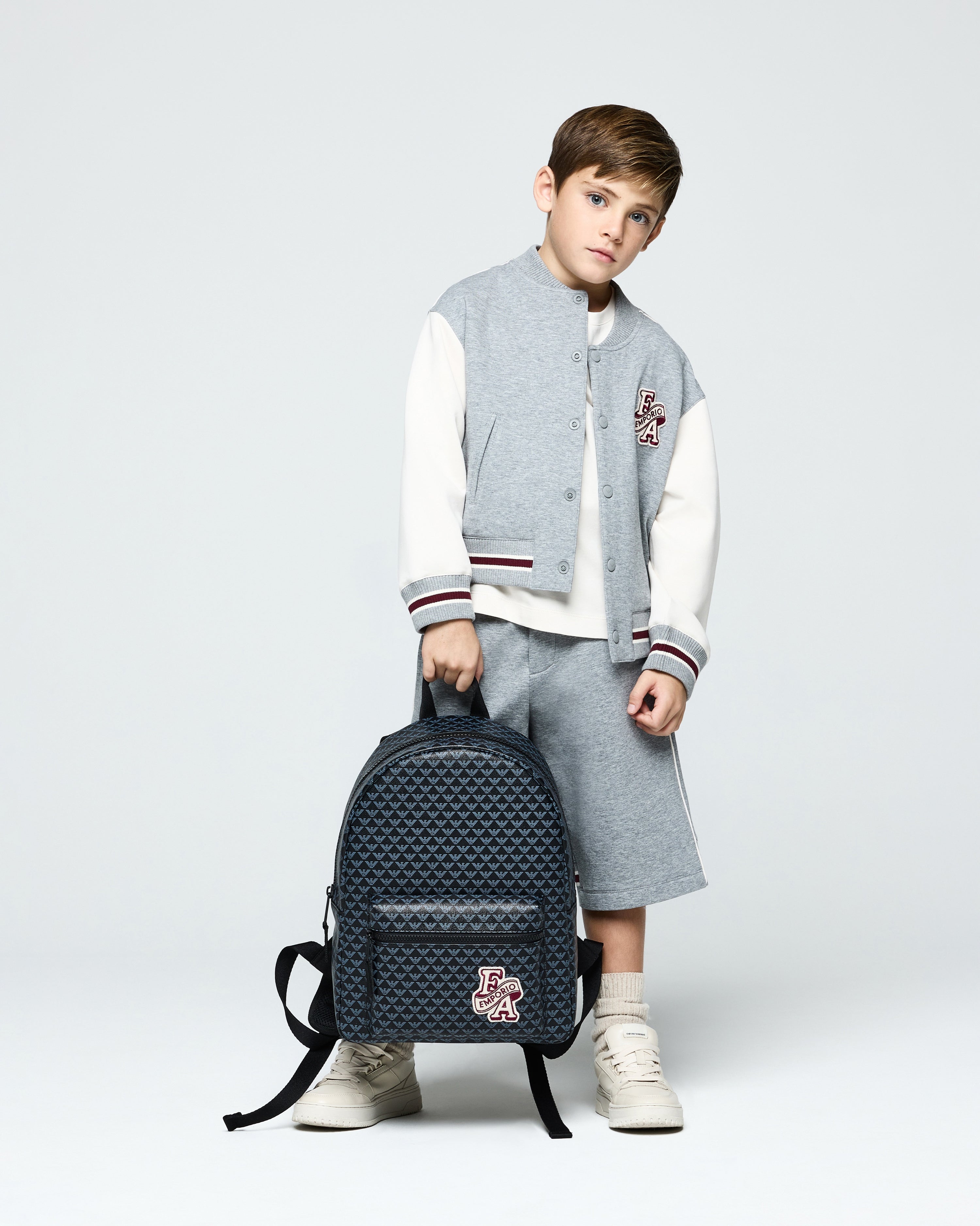 Emporio Armani Backpack - Black/Eagle Celeste