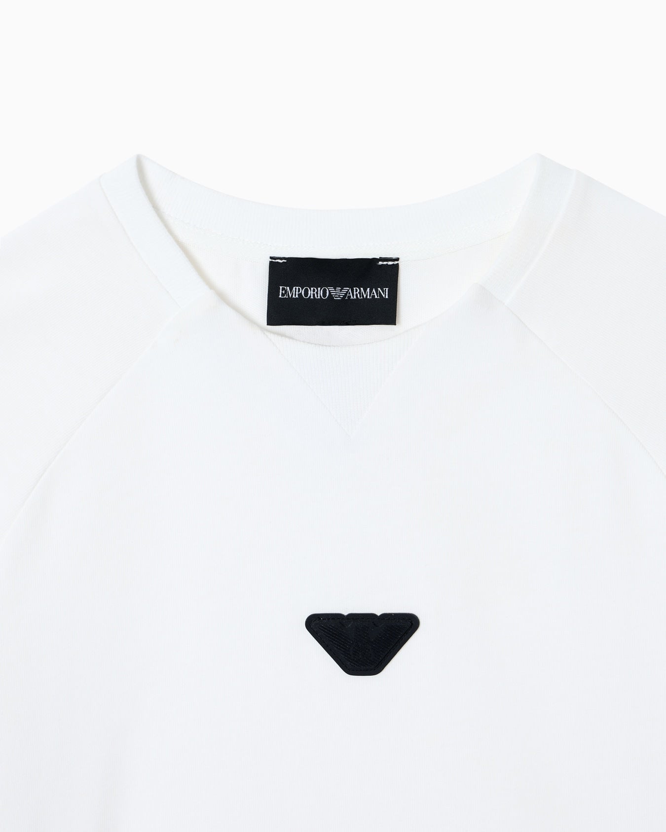 Heavy Weight Jersey T-Shirt With Micro Eagle Patch Schoolsoutdesignerkidswear