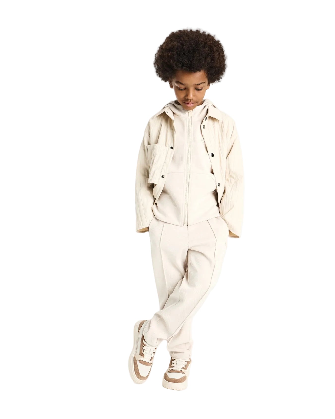 Double Jersey Jacquard Comfort-Fit Trouser Schoolsoutdesignerkidswear