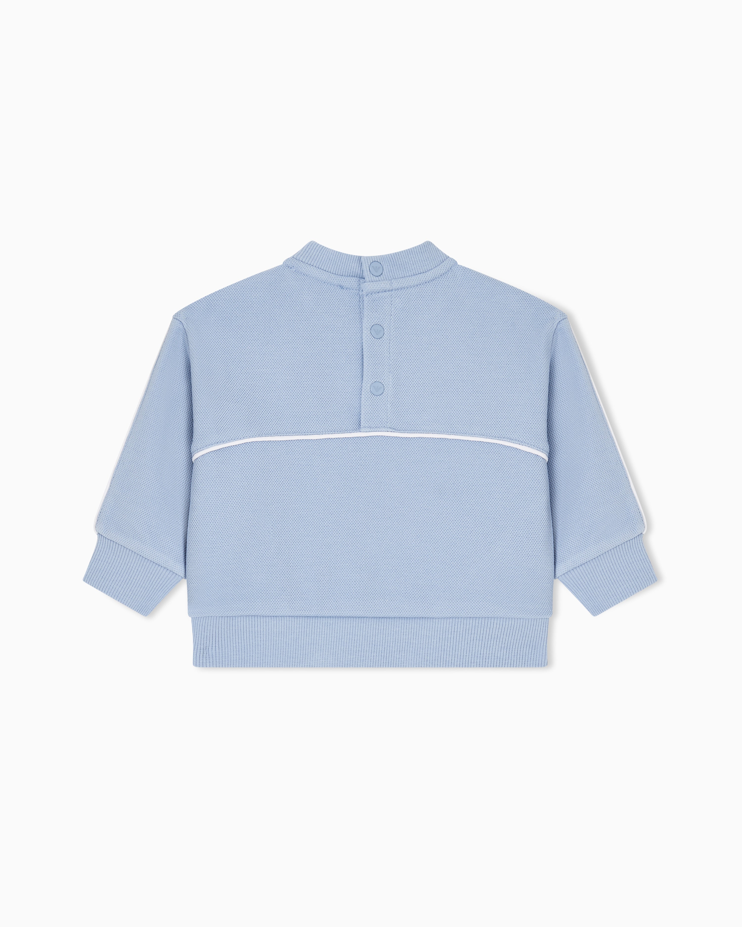 Emporio Armani Kids Sweatshirt in Soft Chambray Emporio Armani