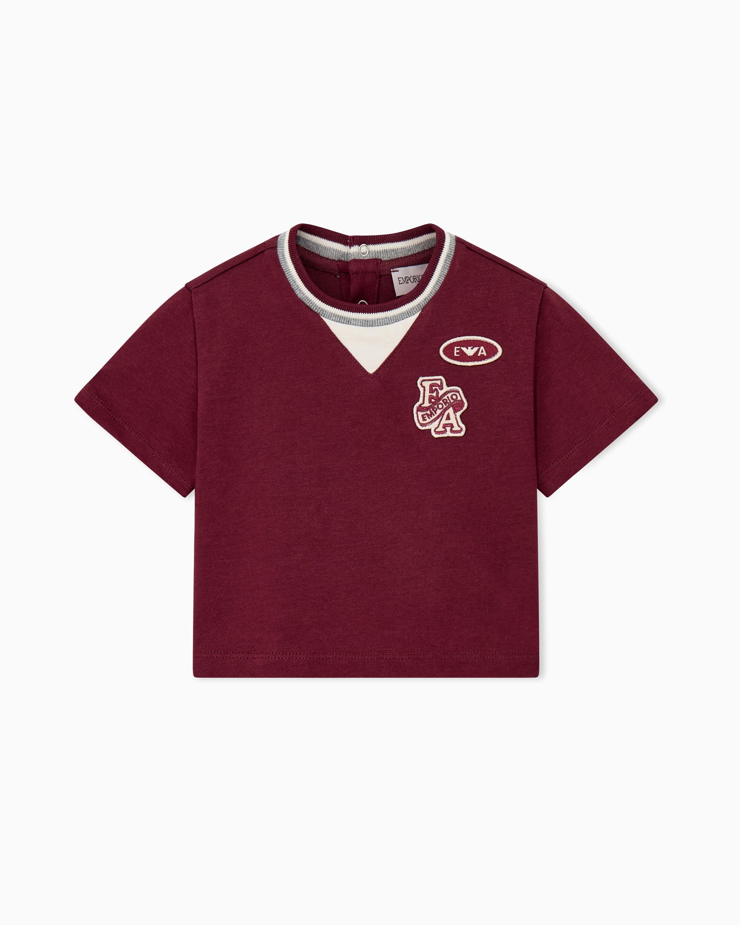Emporio Armani T-Shirt - Maroon Banner