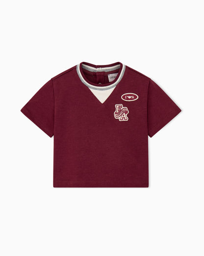 Emporio Armani T-Shirt - Maroon Banner