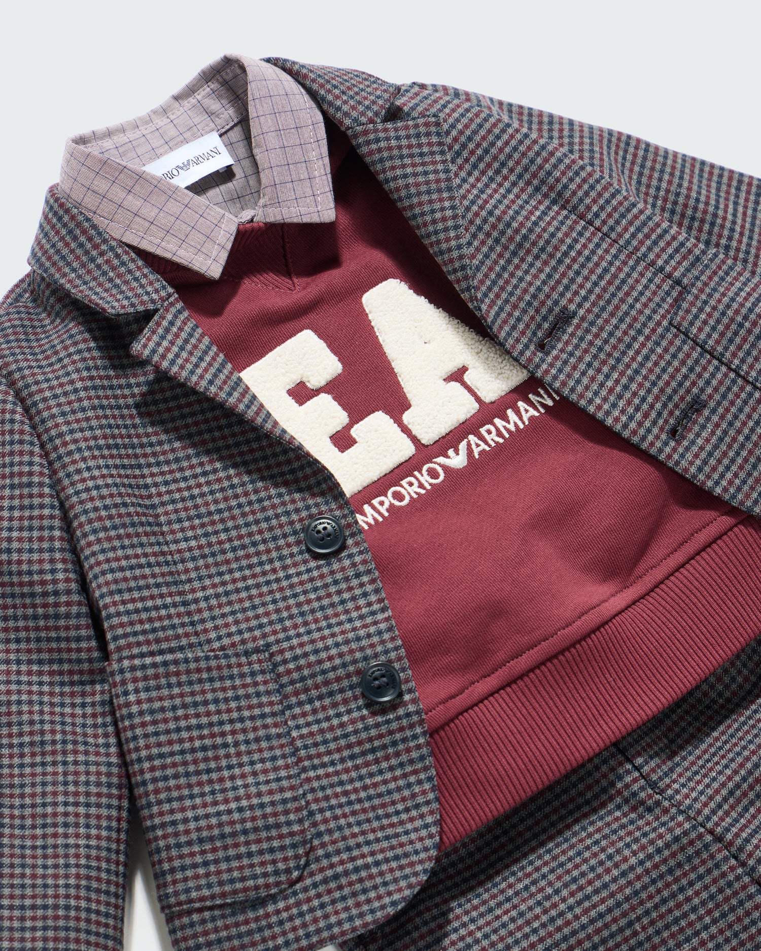 Emporio Armani Sweatshirt - Maroon Banner