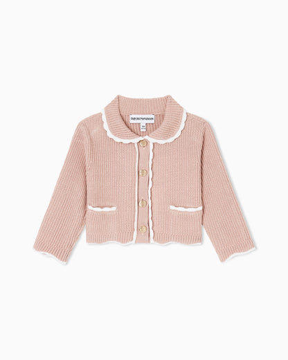 Scalloped Edge Cardigan Emporio Armani