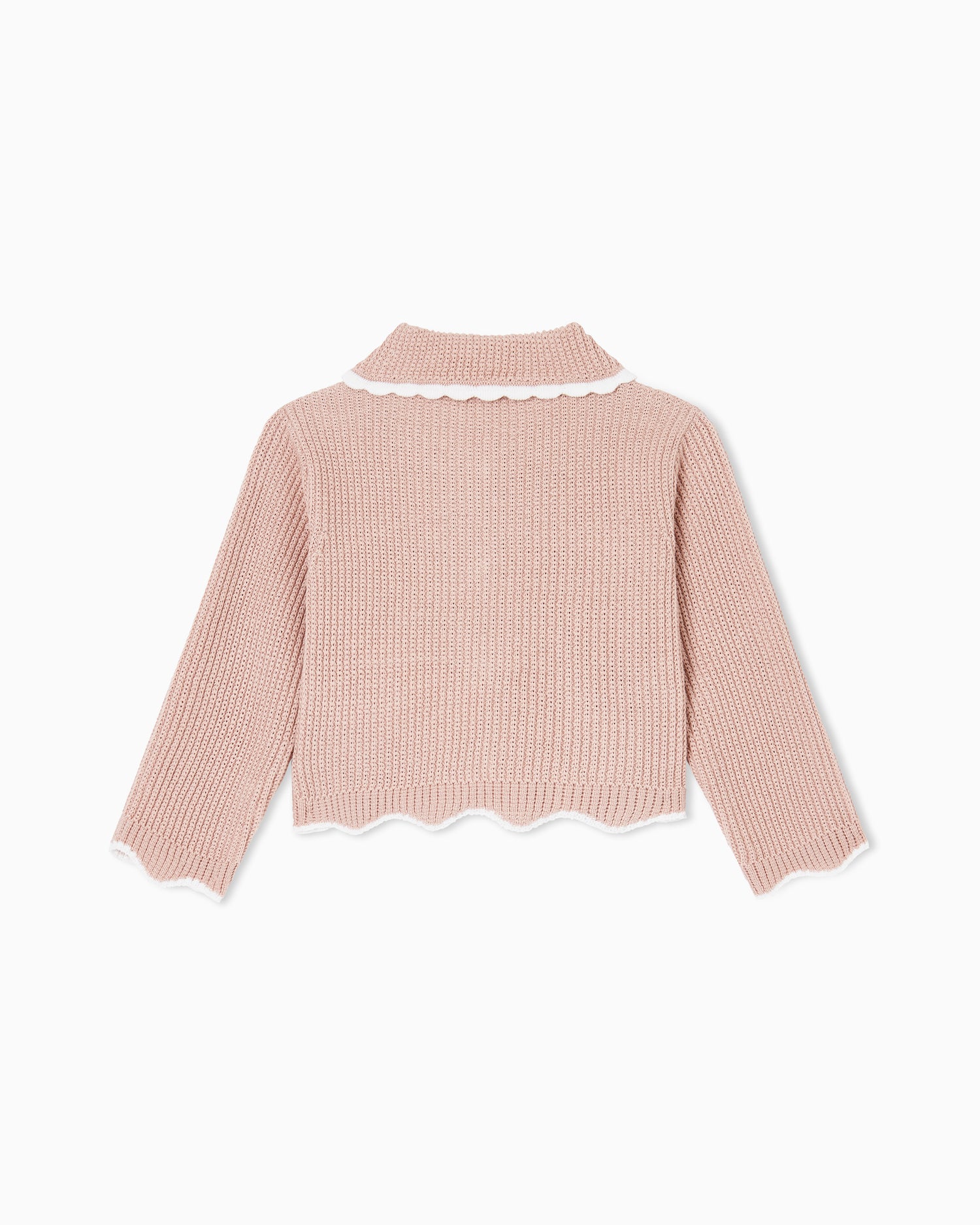 Scalloped Edge Cardigan Emporio Armani