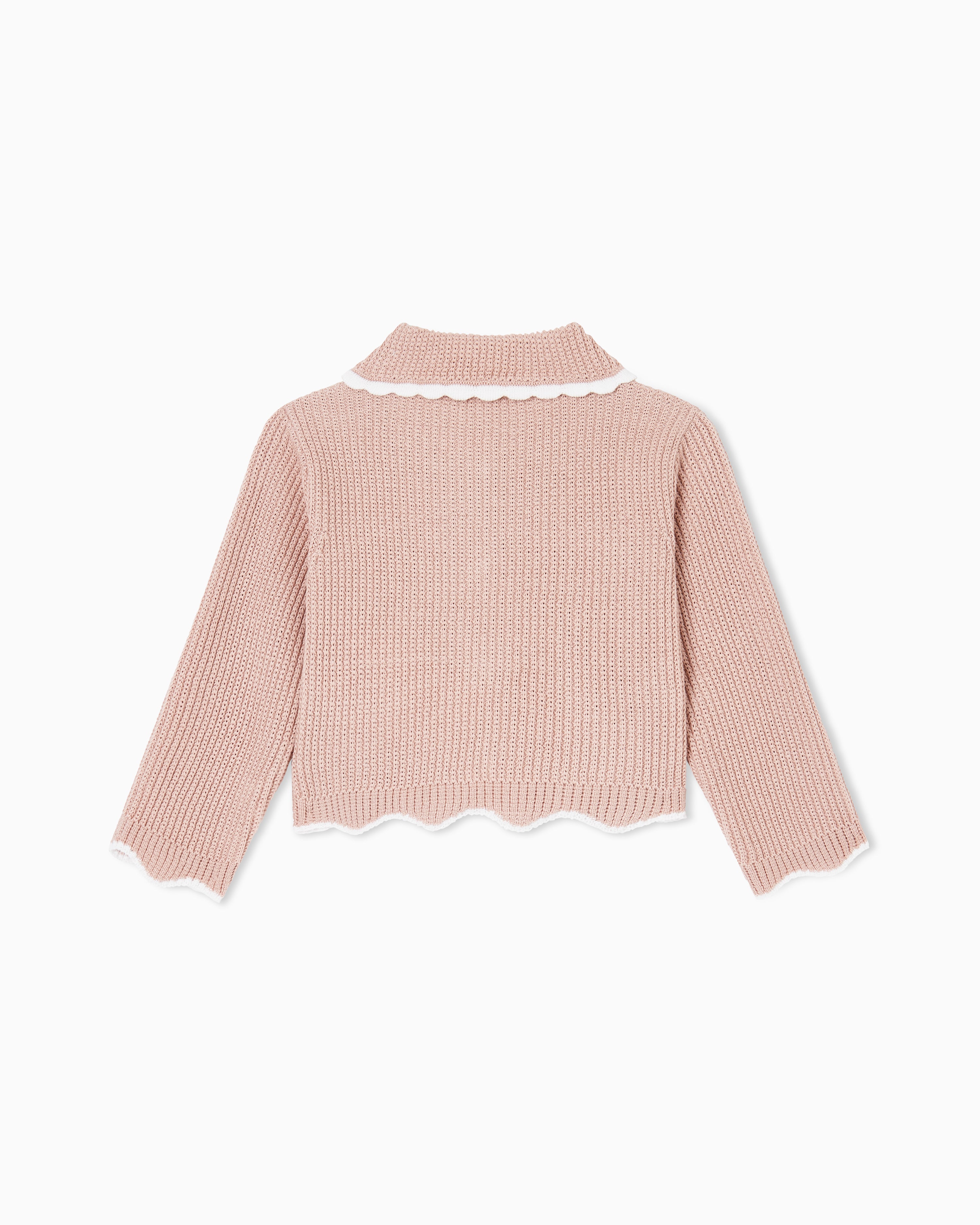 Scalloped Edge Cardigan Emporio Armani