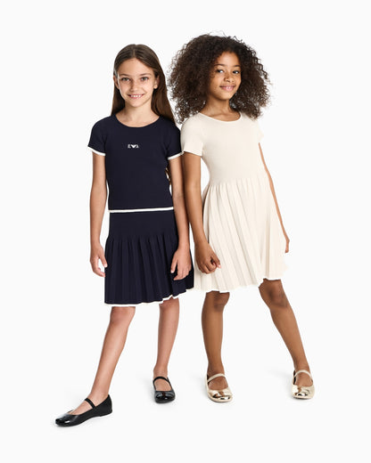 Rib- Knit Dress Schoolsoutdesignerkidswear