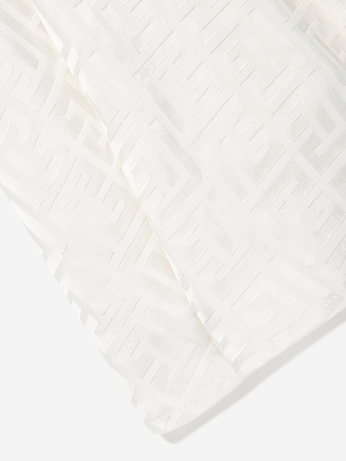 Girls Sleeveless Monogram Dress In Ivory Balmain