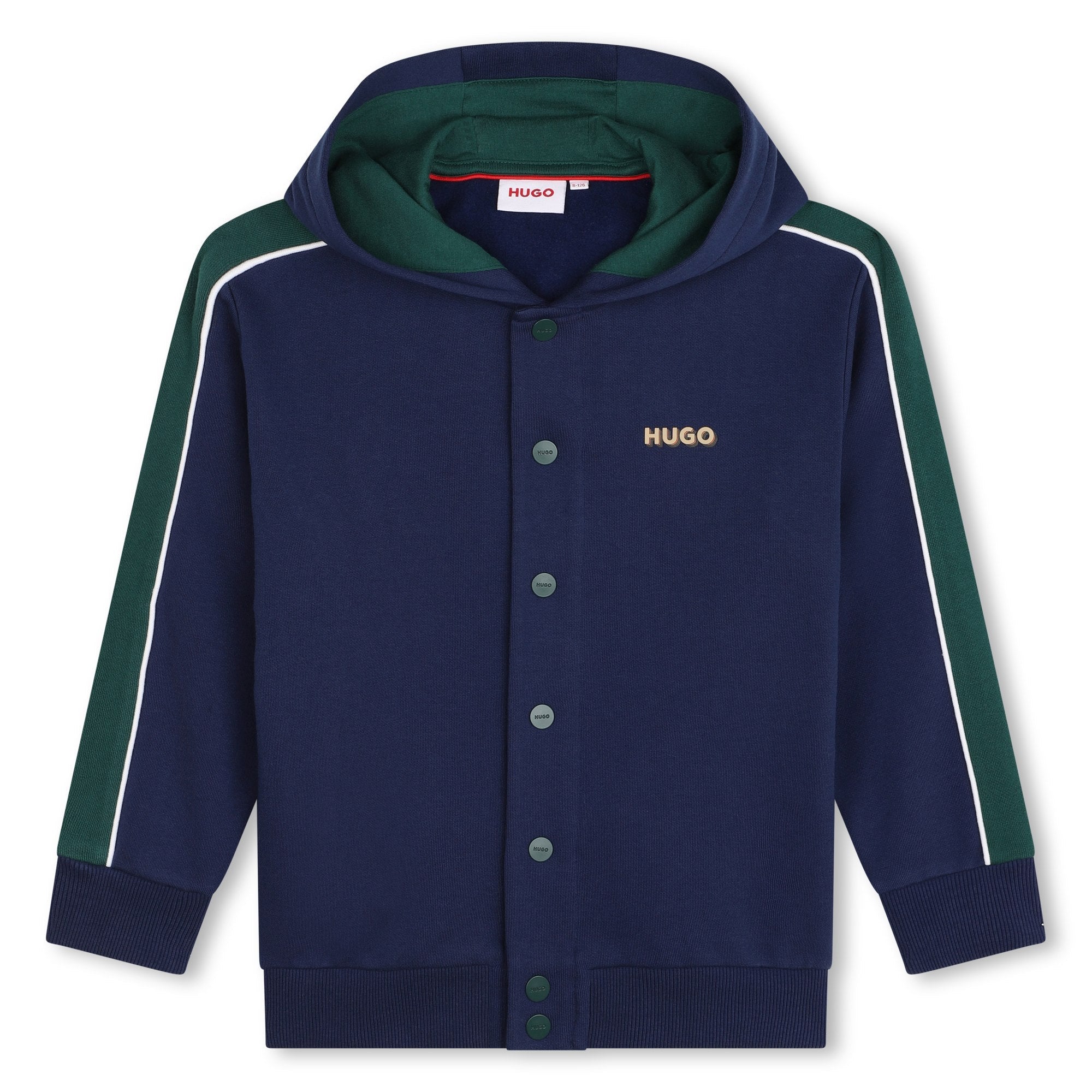 Hooded Fleece Cardigan Hugo