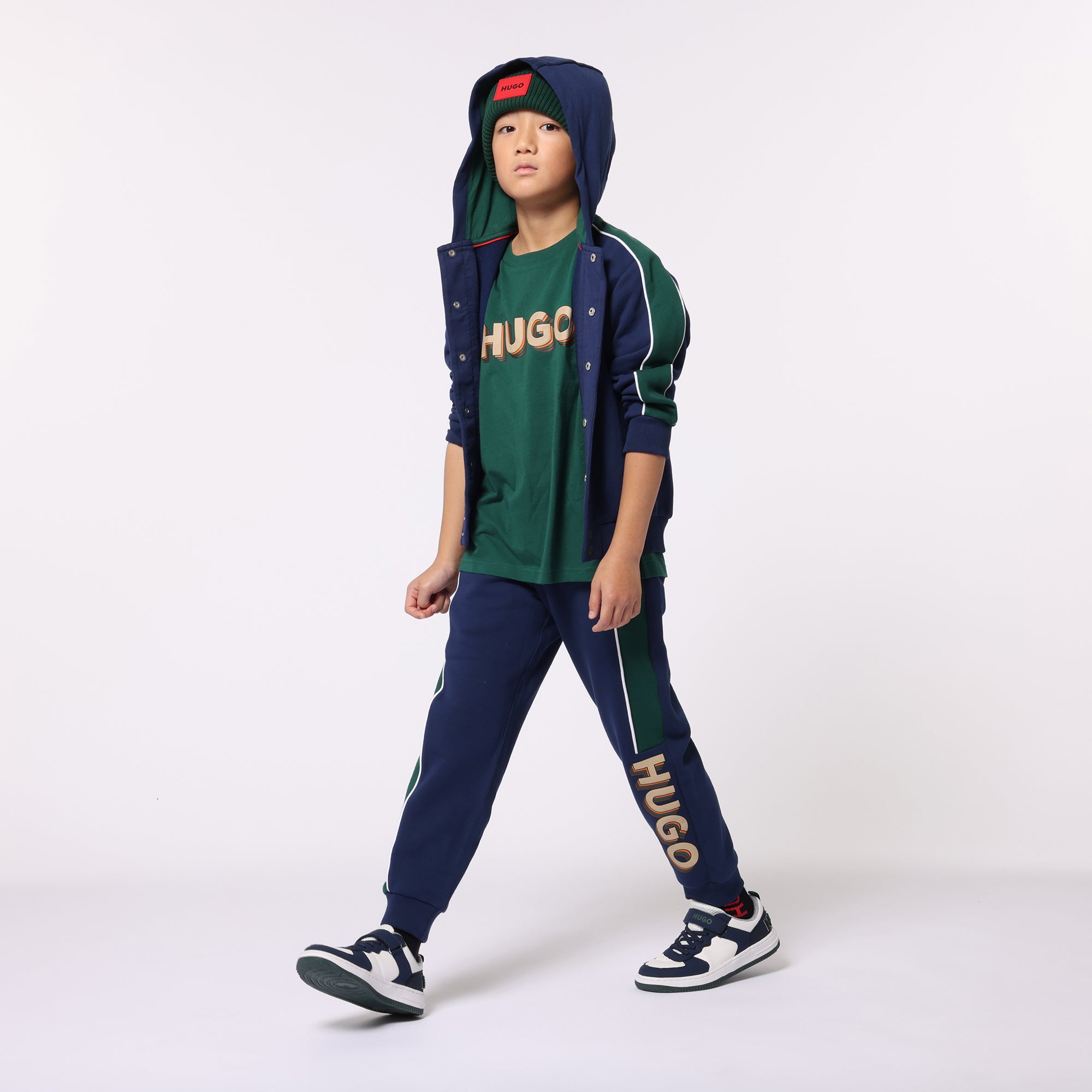 Hooded Fleece Cardigan Hugo