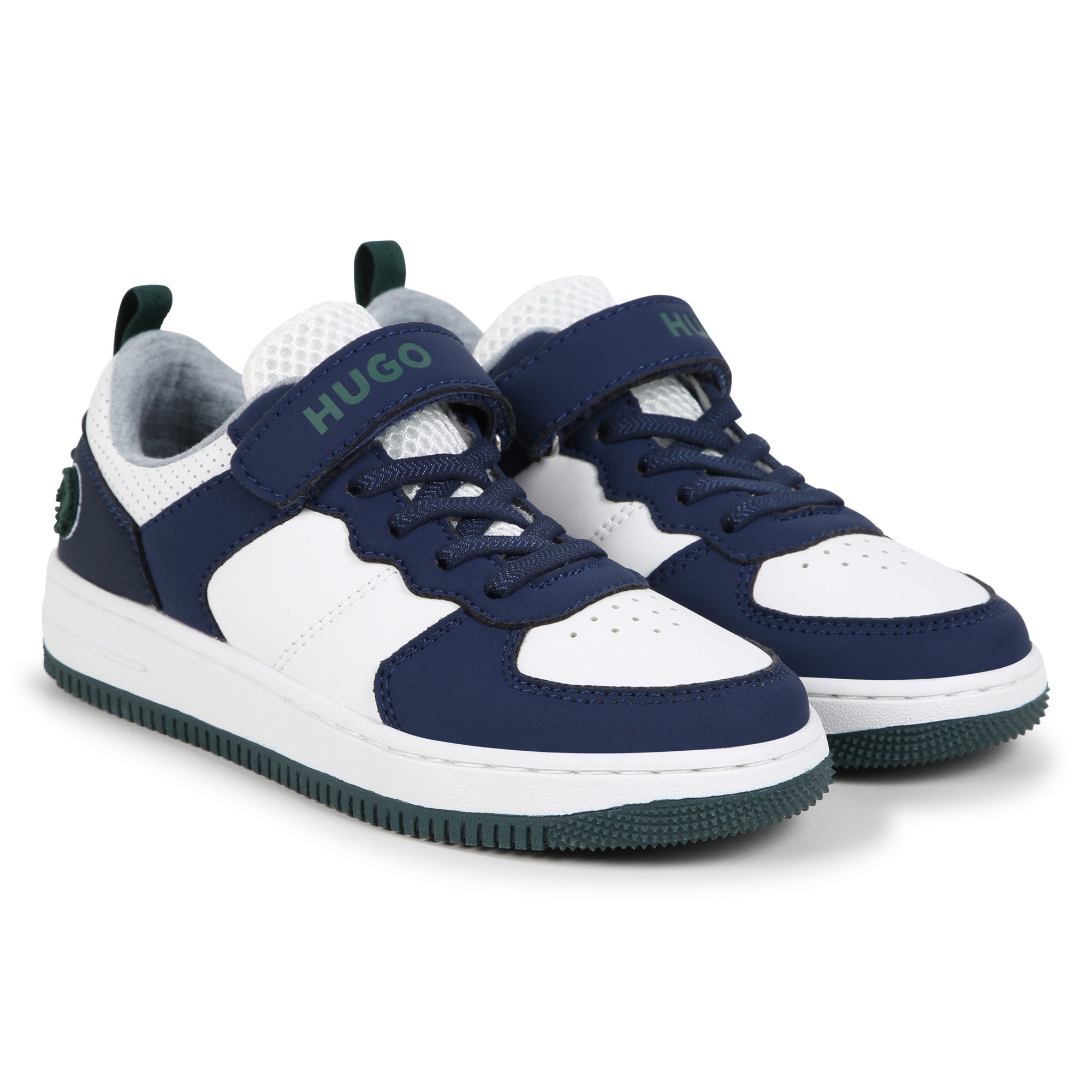 White Trainers with Embossed Strap Hugo