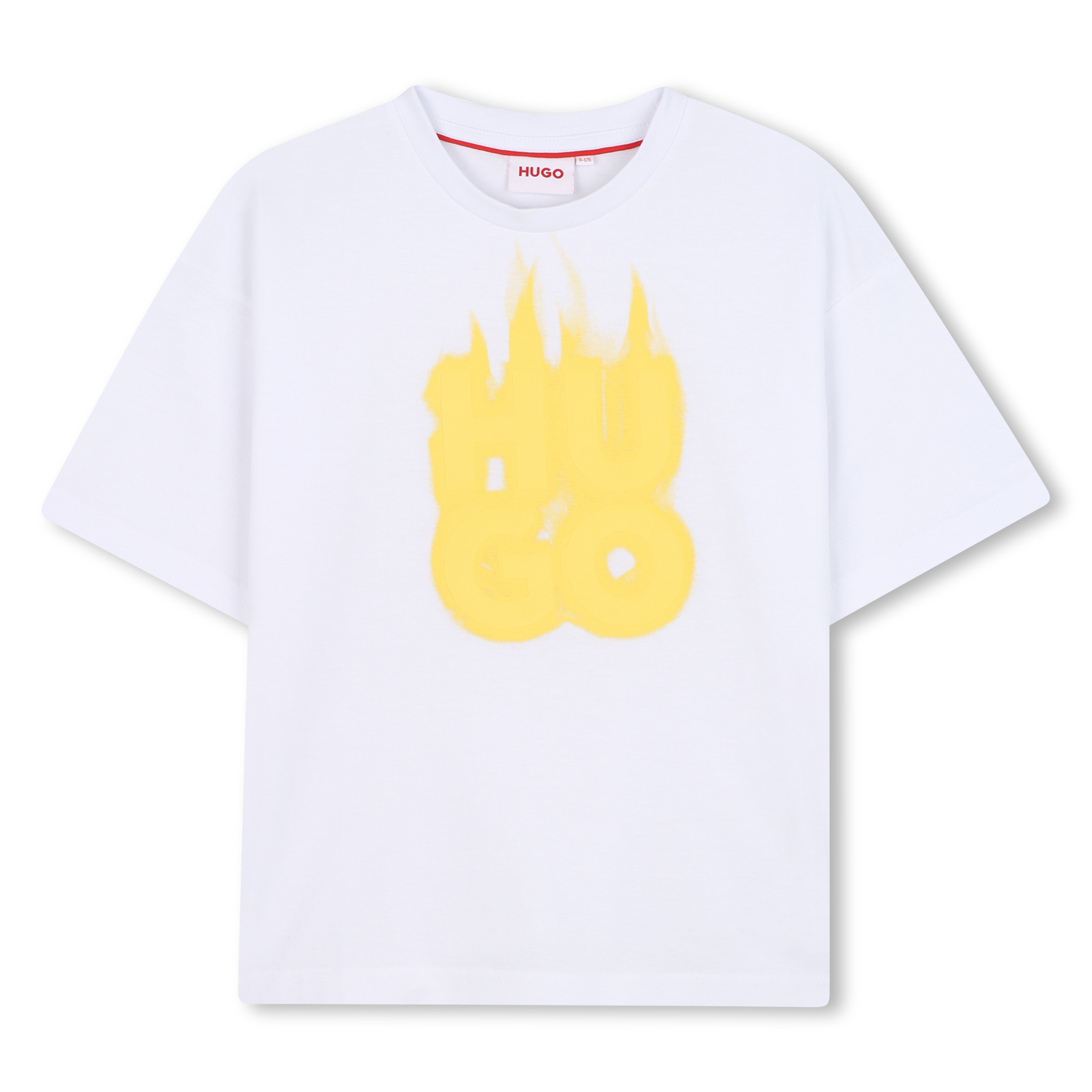 Short-Sleeved T-Shirt with Graphic Logo Hugo