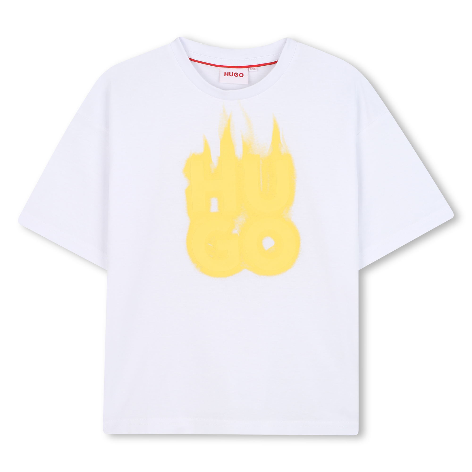 Short-Sleeved T-Shirt with Graphic Logo Hugo