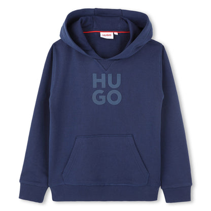 Hooded Sweatshirt with Embossed Logo Hugo