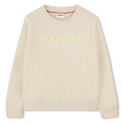 Sweatshirt with Embossed Logo Hugo