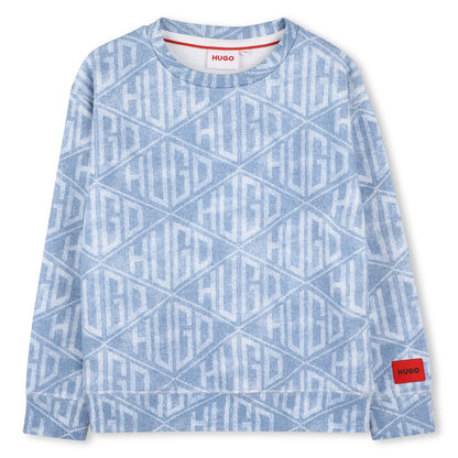 All-Over Logo Print Sweatshirt Hugo