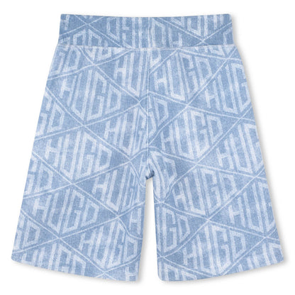 Monogram Print Shorts for Kids Hugo