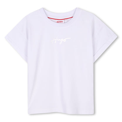 Minimalist Logo Short-Sleeve T-Shirt for Kids Hugo
