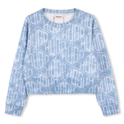 All-Over Monogram Sweatshirt for Kids Hugo