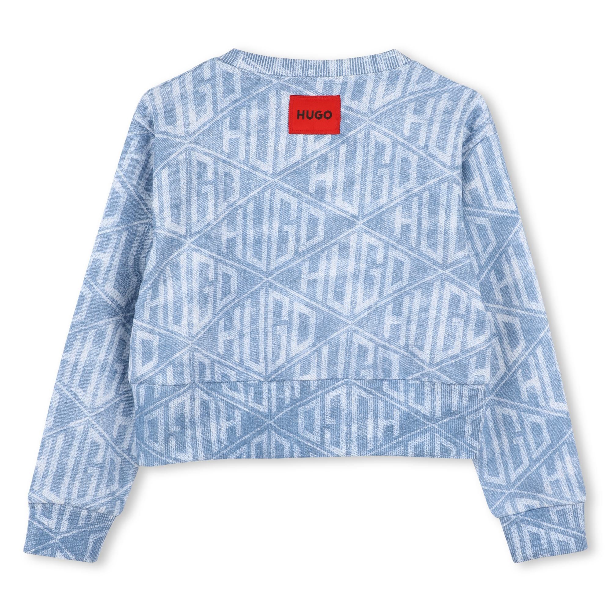 All-Over Monogram Sweatshirt for Kids Hugo