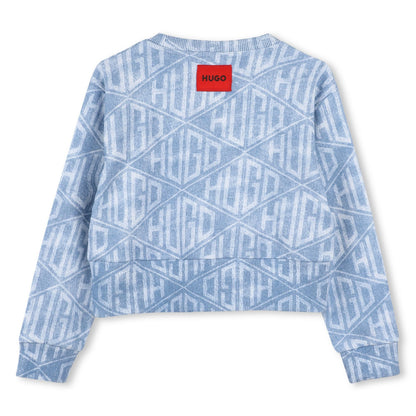 All-Over Monogram Sweatshirt for Kids Hugo
