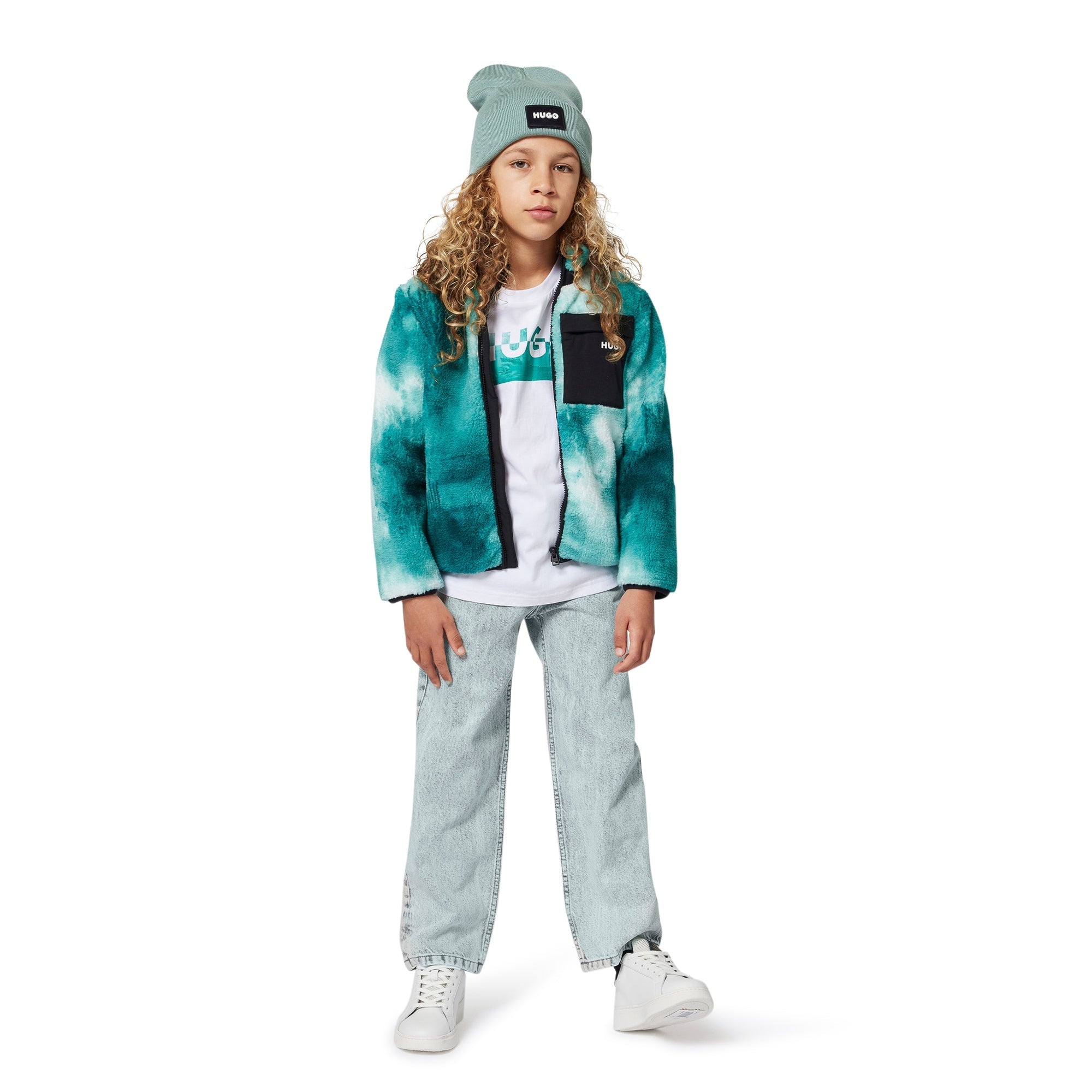 Light Wash Cotton Denim Jeans for Boys Hugo
