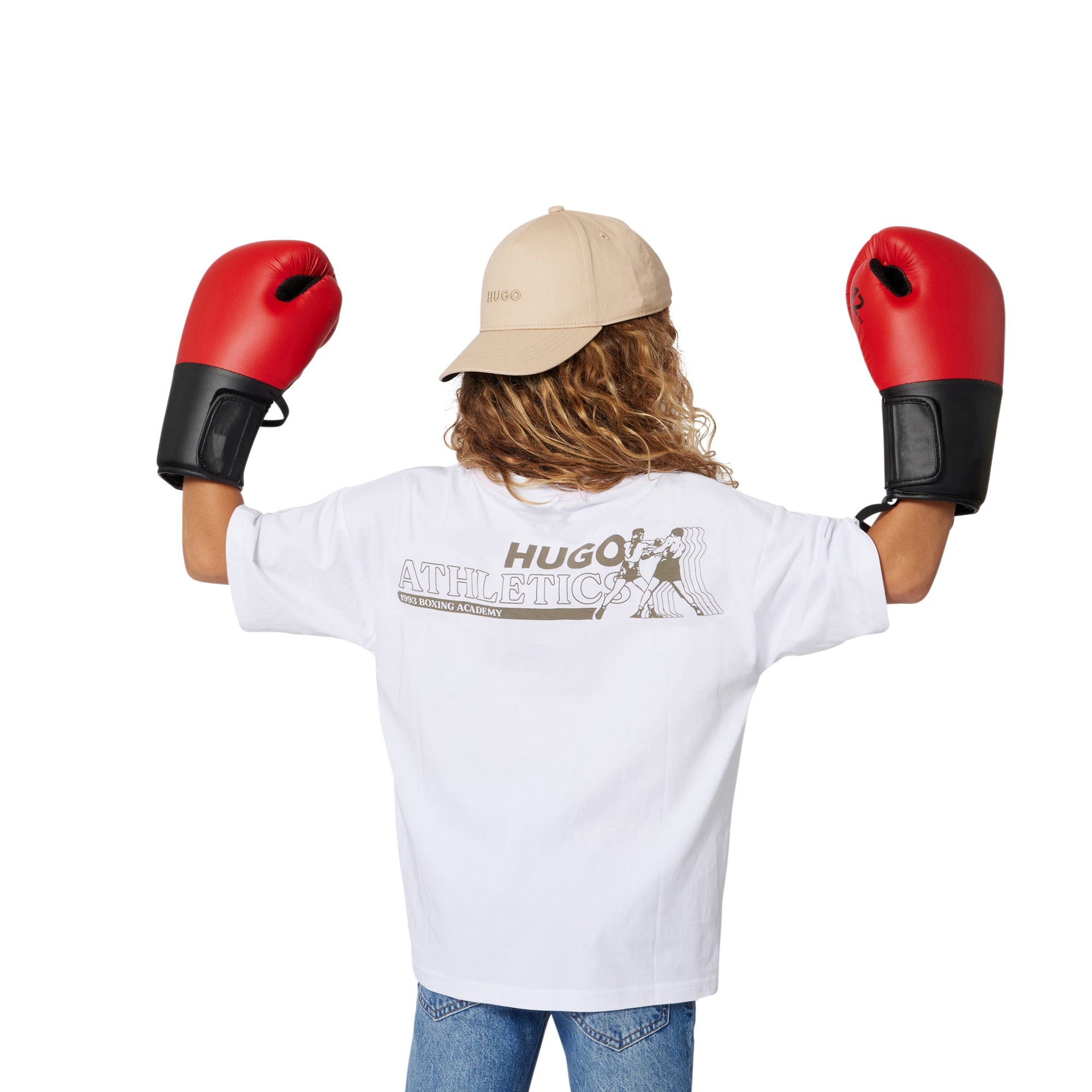 Stone Twill Cap with High-Density Embroidered Logo Hugo