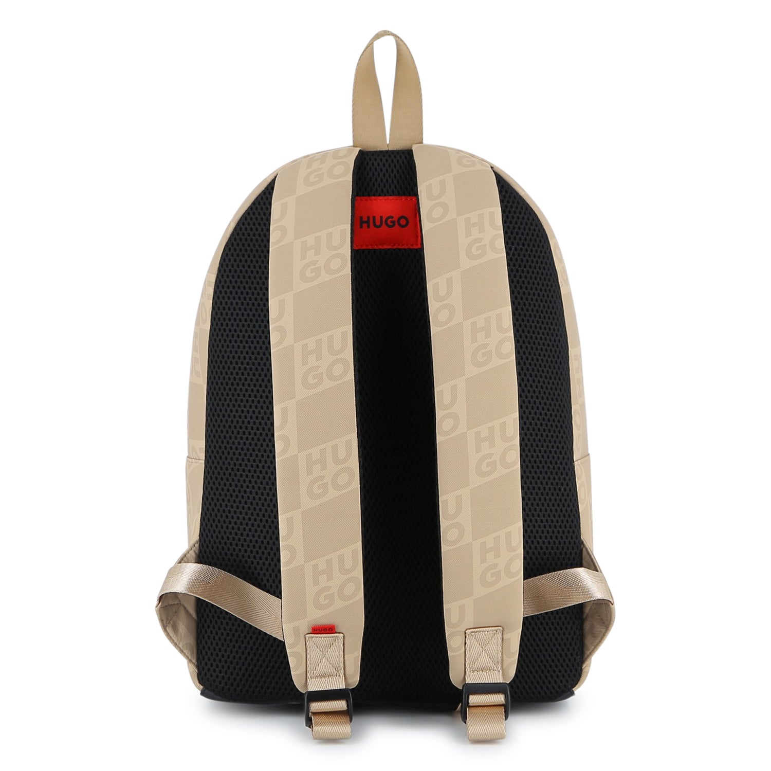 Beige Monogram Backpack Hugo